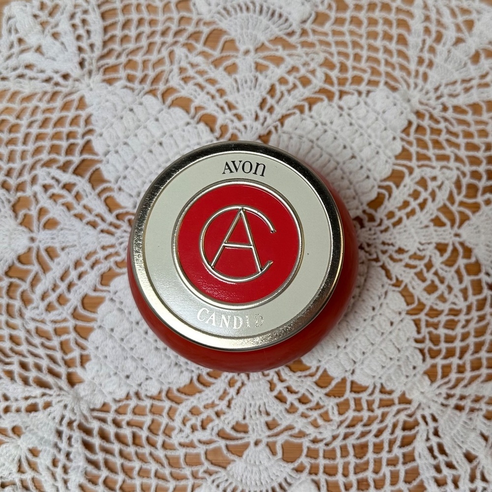 Vintage Avon “Candid” Skin Softener Jar